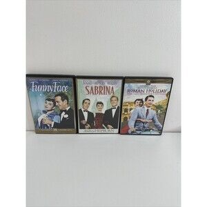 Lot Of 3 Audrey Hepburn Funny Face / Sabrina / Roman Holiday DVD Lot
